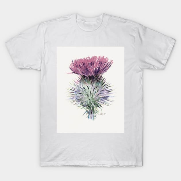 Scottish Thistle T-Shirt by arlyon
